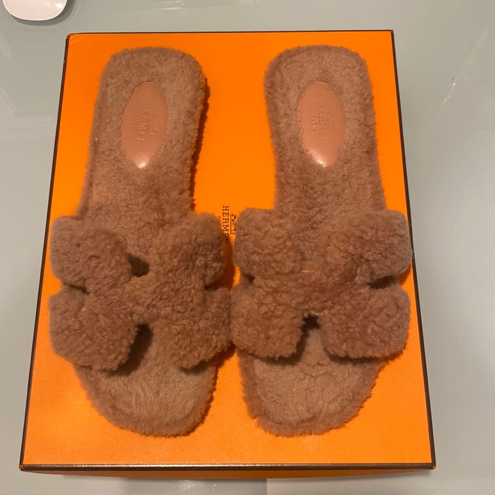 Hermes shearling orans